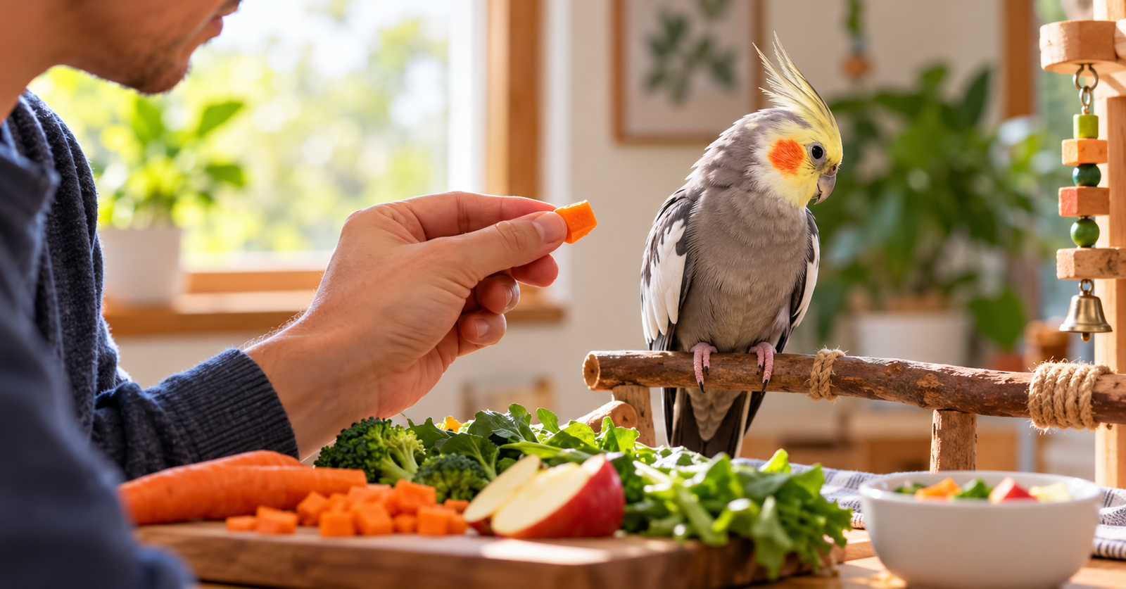 Como-Fazer-Minha-Calopsita-Aceitar-Novos-Alimentos-1 O Que Calopsita Pode Comer? Tome Cuidado!