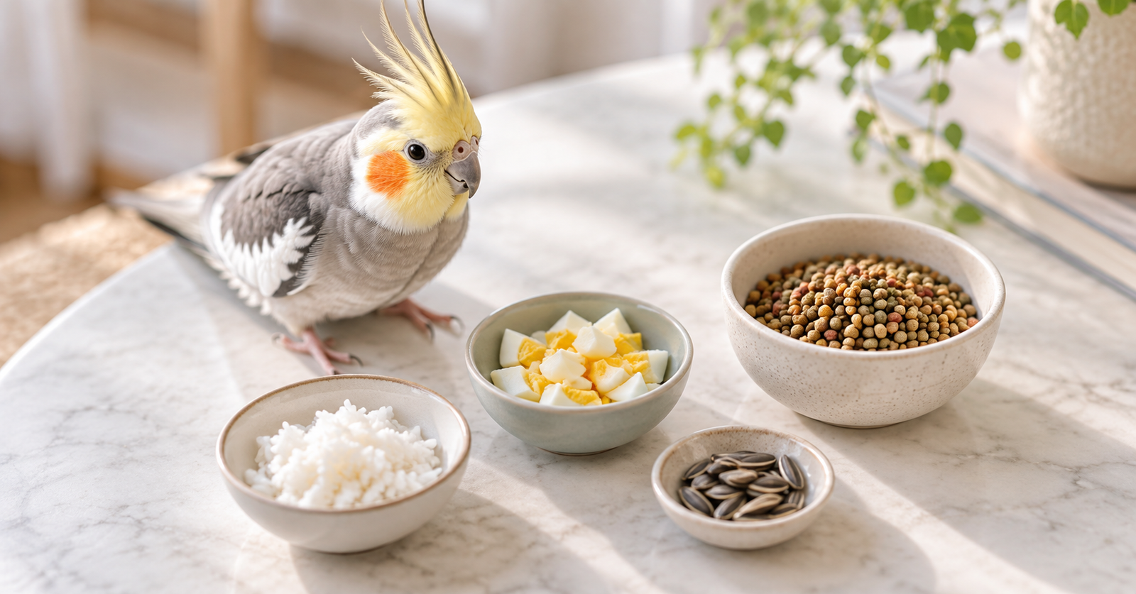 O-Que-Calopsita-Pode-Comer-Alem-de-Frutas-e-Verduras O Que Calopsita Pode Comer? Tome Cuidado!